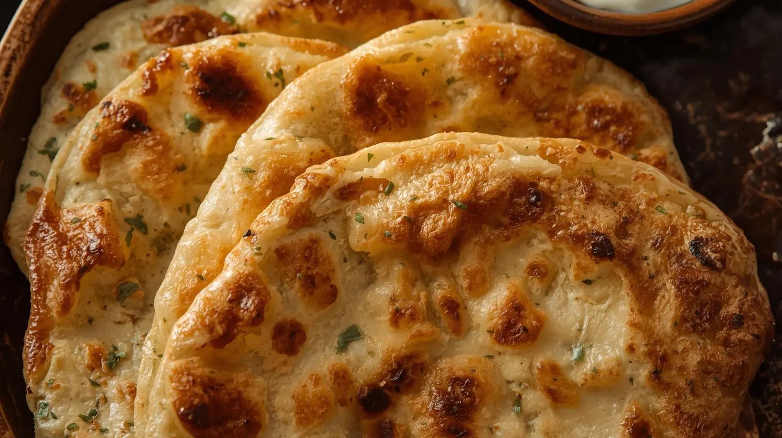 Delicious Tandoori Parathas at The Chimney Indian Cuisine in Regina, SK